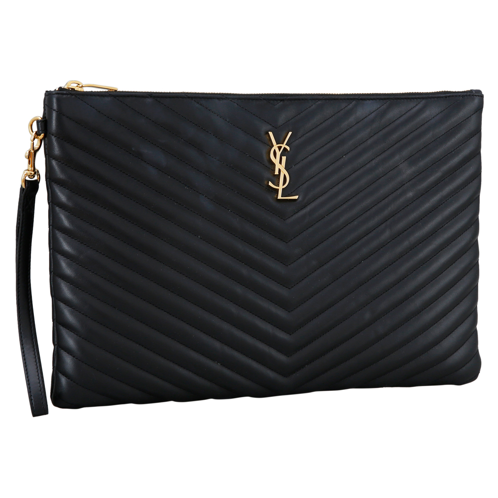 Yves Saint Laurent(USED)생로랑 모노그램 쉐브론 클러치