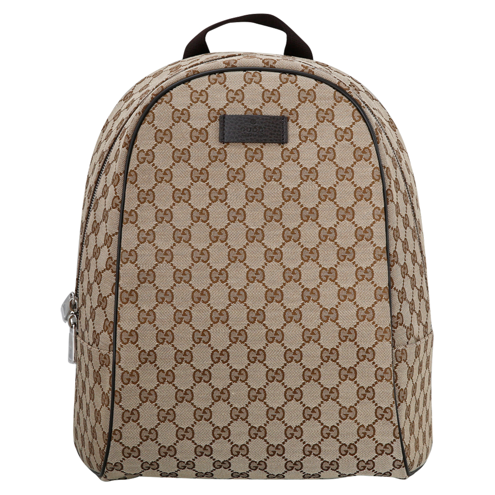 GUCCI(USED) 구찌 GG로고 패브릭 백팩
