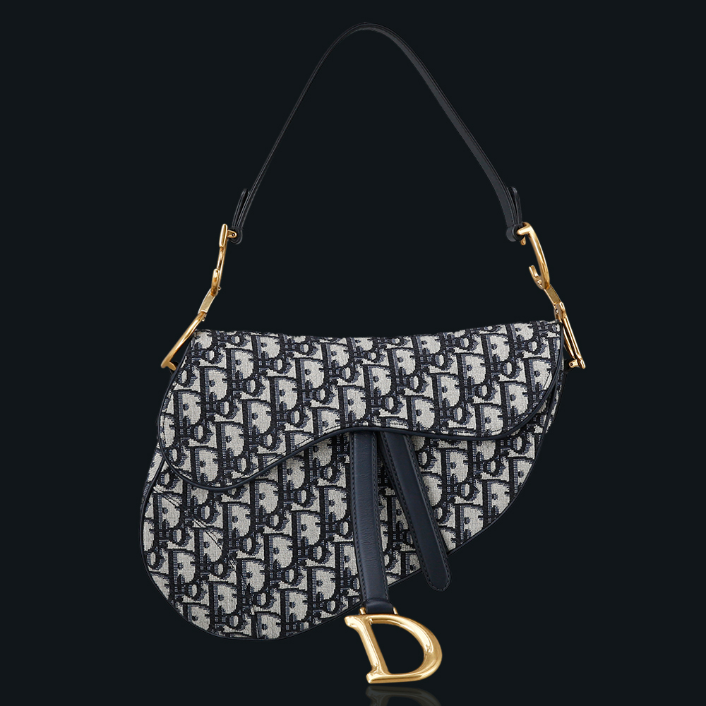 CHRISTIAN DIOR(USED)크리스찬디올 오블리크 새들백&스트랩