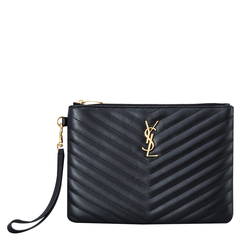 Yves Saint Laurent(USED)생로랑 모노그램 쉐브론 클러치 미듐