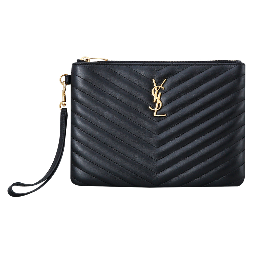 Yves Saint Laurent(USED)생로랑 모노그램 쉐브론 클러치 미듐