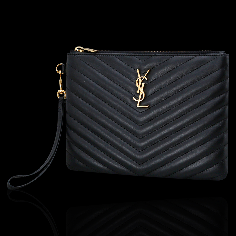 Yves Saint Laurent(USED)생로랑 모노그램 쉐브론 클러치 미듐
