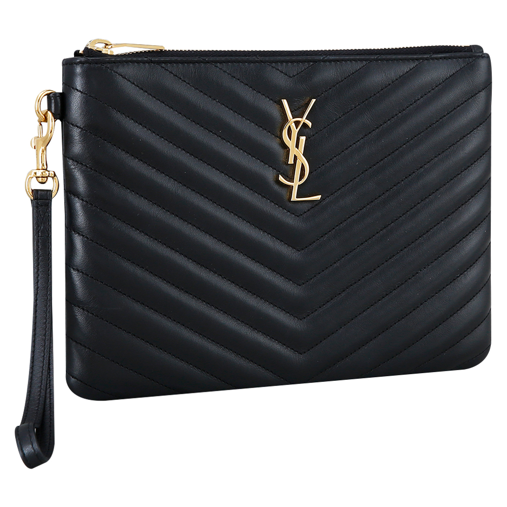 Yves Saint Laurent(USED)생로랑 모노그램 쉐브론 클러치 미듐