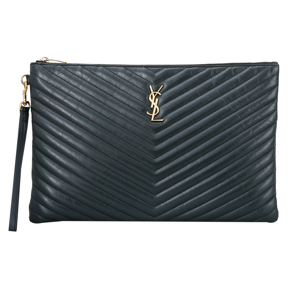Yves Saint Laurent(USED)생로랑 모노그램 쉐브론 클러치