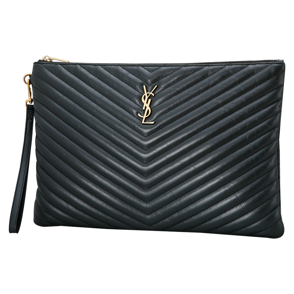 Yves Saint Laurent(USED)생로랑 모노그램 쉐브론 클러치