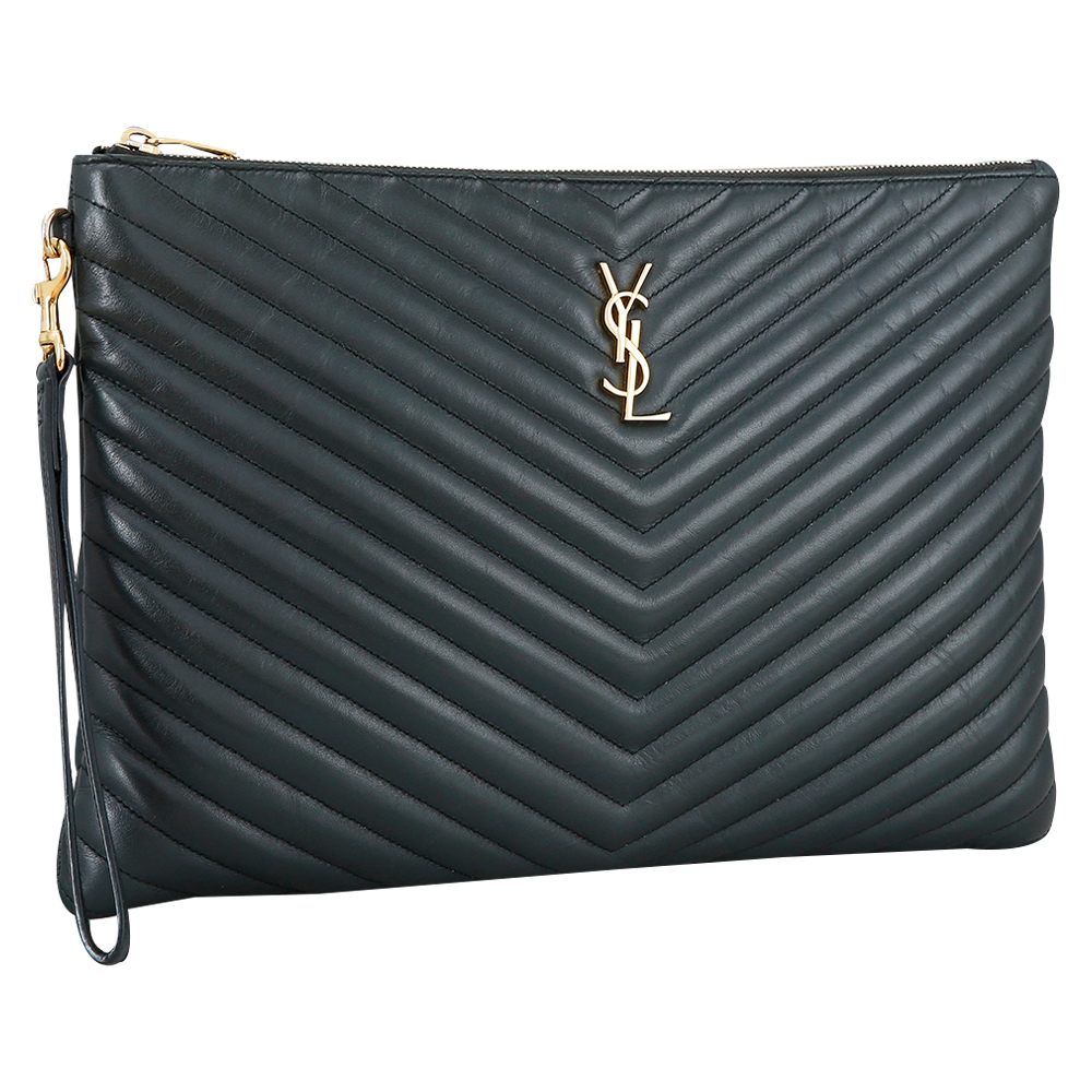 Yves Saint Laurent(USED)생로랑 모노그램 쉐브론 클러치