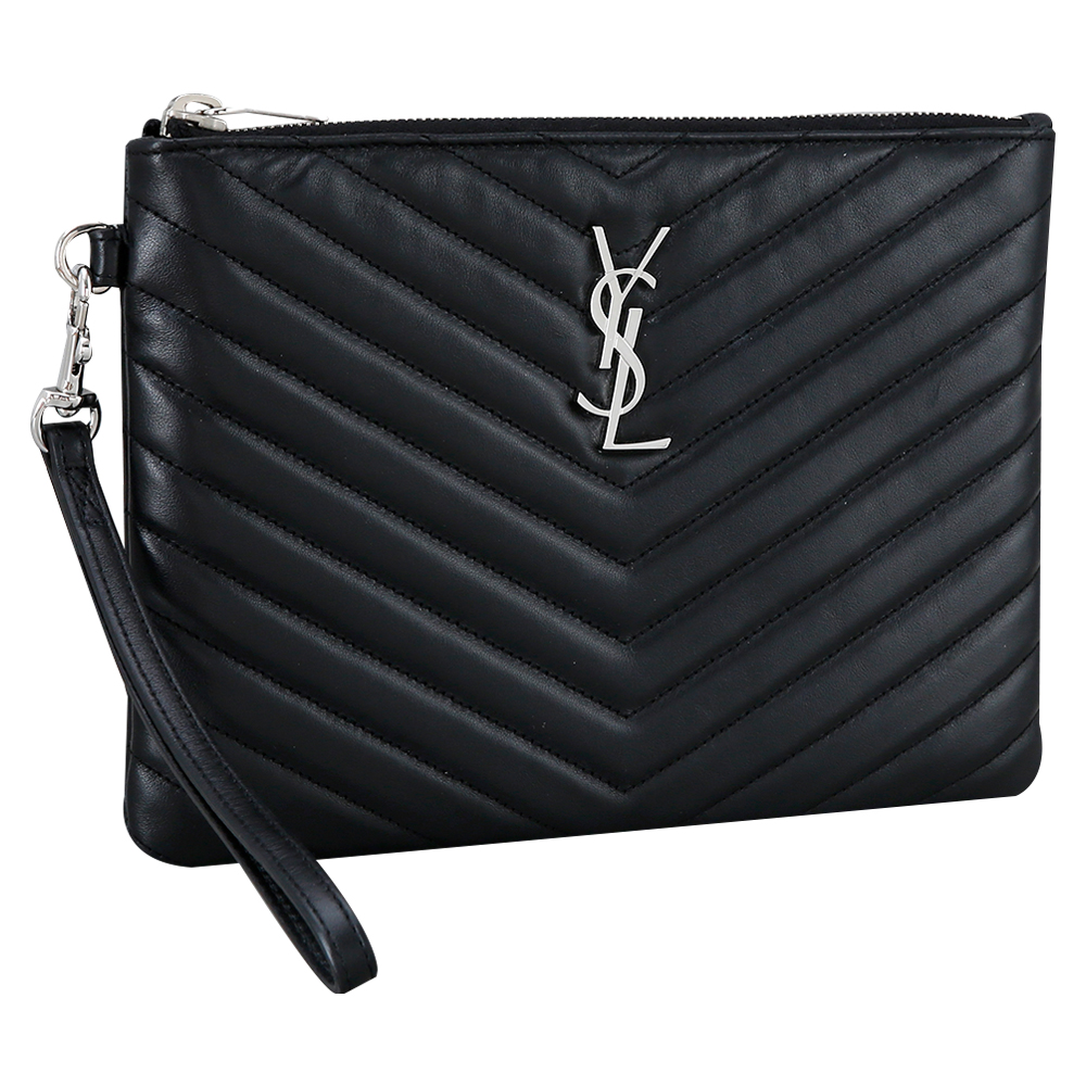 Yves Saint Laurent(USED)생로랑 모노그램 쉐브론 클러치 미듐