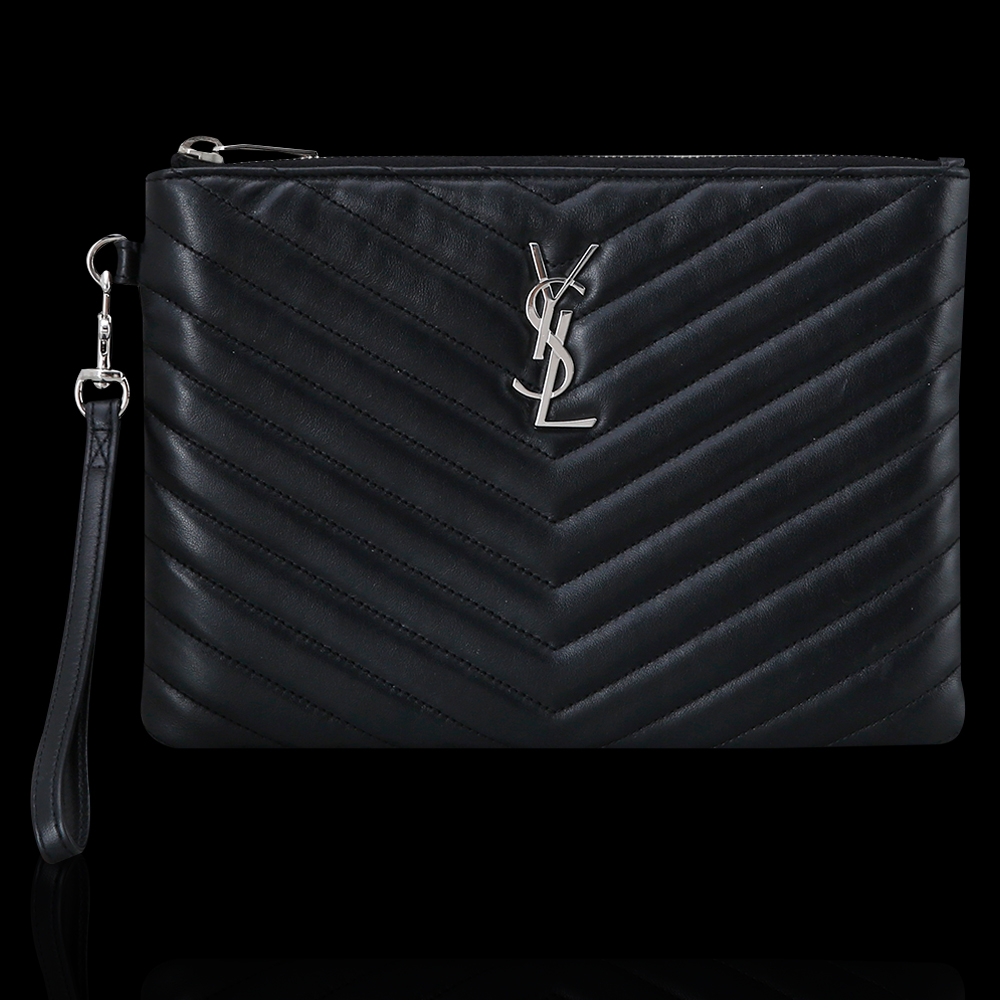 Yves Saint Laurent(USED)생로랑 모노그램 쉐브론 클러치 미듐