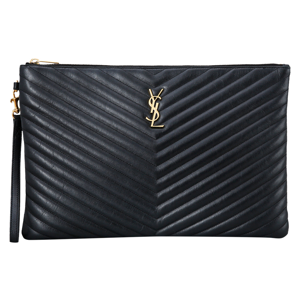 Yves Saint Laurent(USED)생로랑 모노그램 쉐브론 클러치