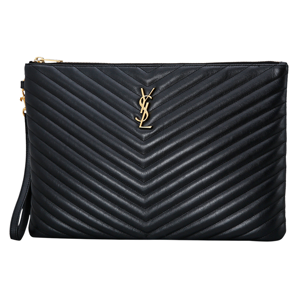 Yves Saint Laurent(USED)생로랑 모노그램 쉐브론 클러치