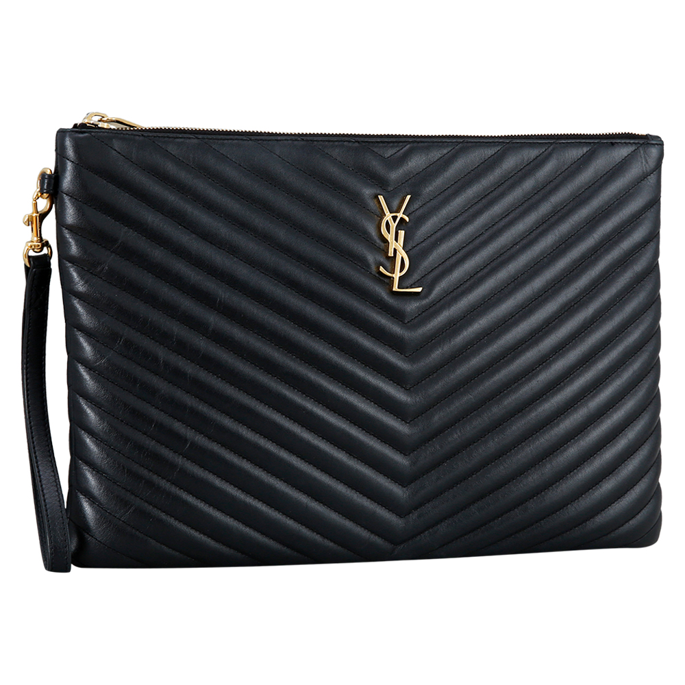 Yves Saint Laurent(USED)생로랑 모노그램 쉐브론 클러치