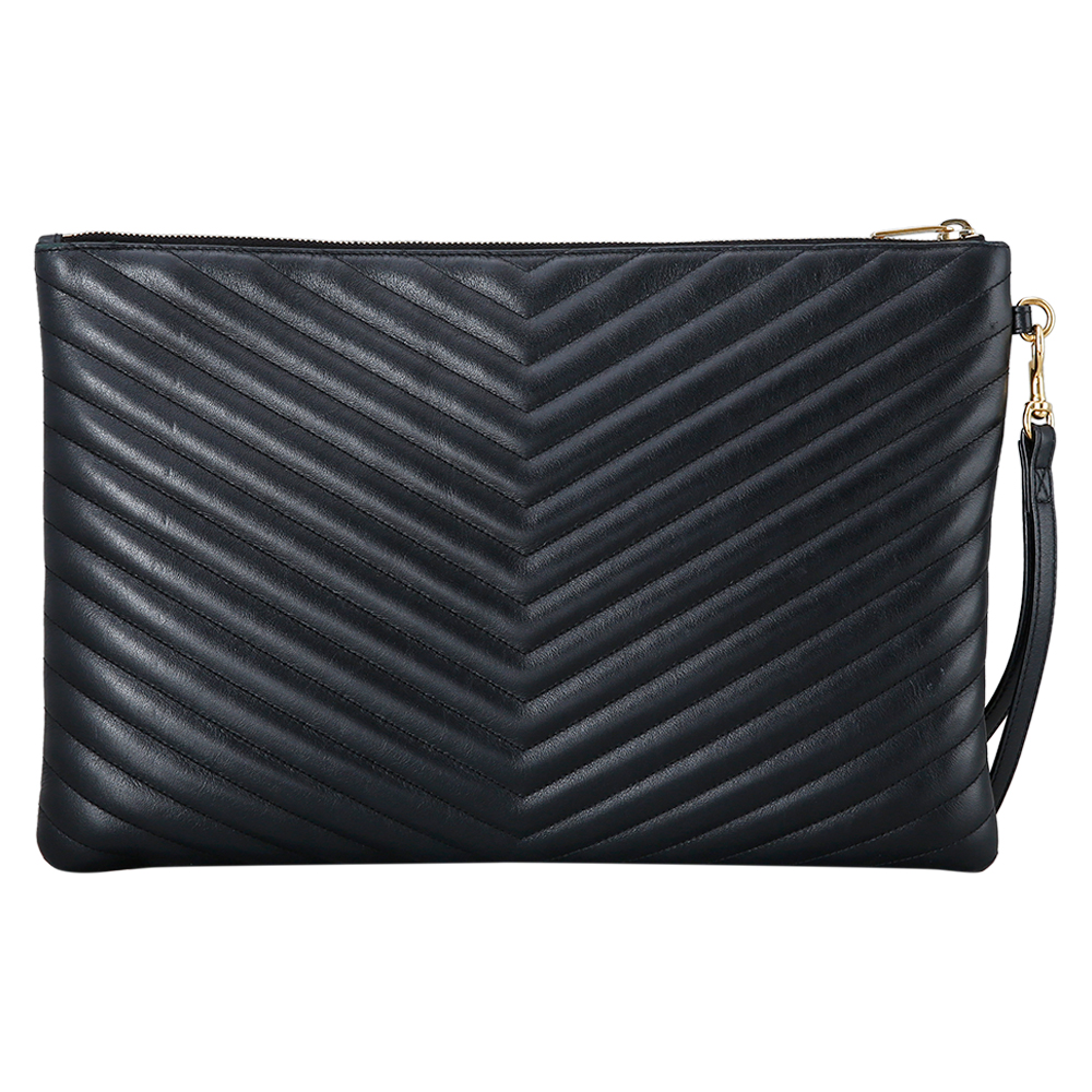 Yves Saint Laurent(USED)생로랑 모노그램 쉐브론 클러치