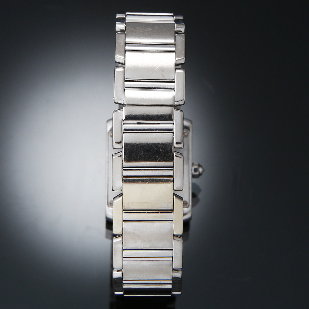 CARTIER(USED) 까르띠에 탱크 프랑세스 스몰 화이트골드 다이아베젤