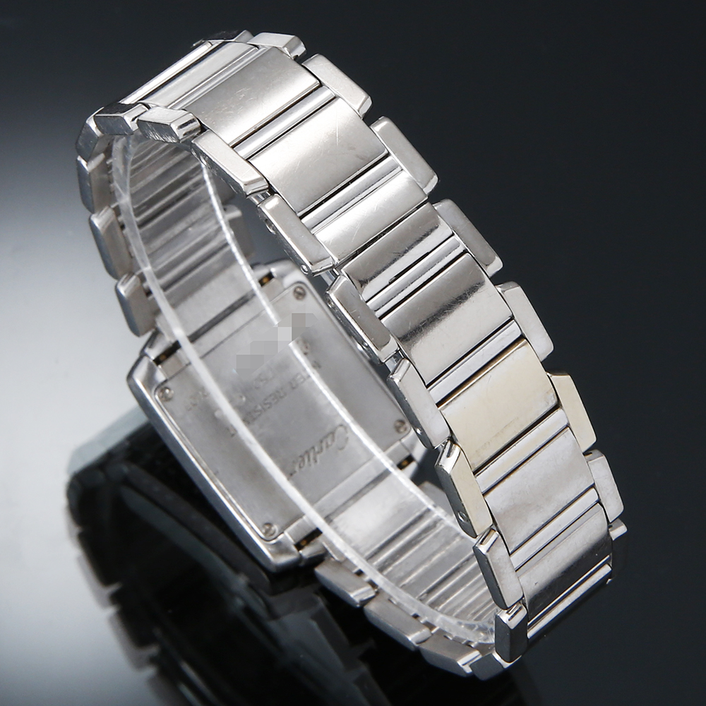 CARTIER(USED) 까르띠에 탱크 프랑세스 스몰 화이트골드 다이아베젤