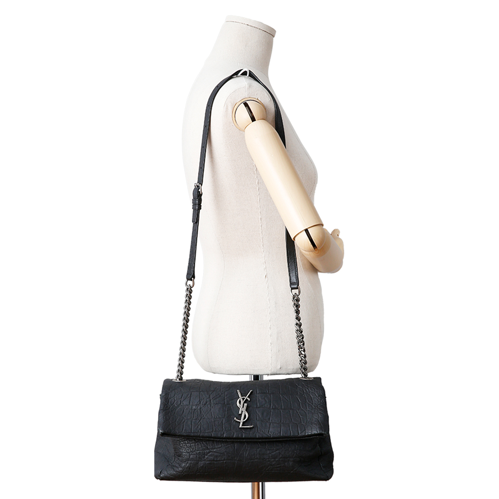 Yves Saint Laurent(USED)생로랑 크로커다일 체인 숄더백