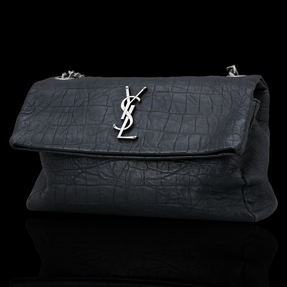 Yves Saint Laurent(USED)생로랑 크로커다일 체인 숄더백