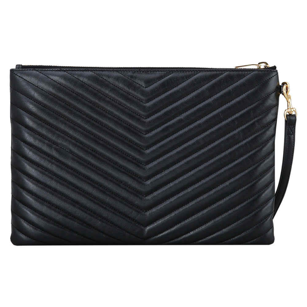 Yves Saint Laurent(USED)생로랑 모노그램 쉐브론 뉴미듐 클러치