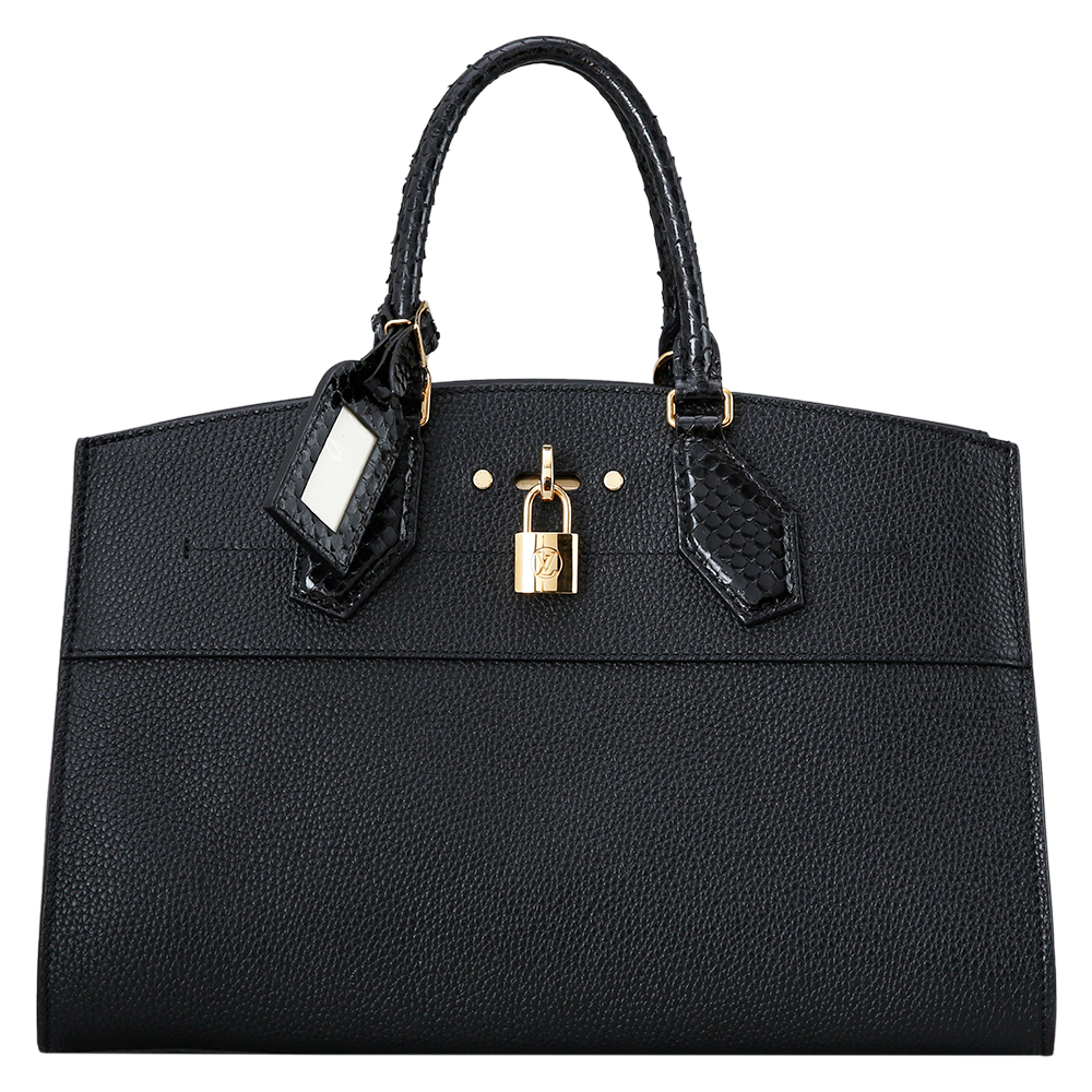 LOUIS VUITTON(USED)루이비통 파이톤 핸들 시티 스티머MM