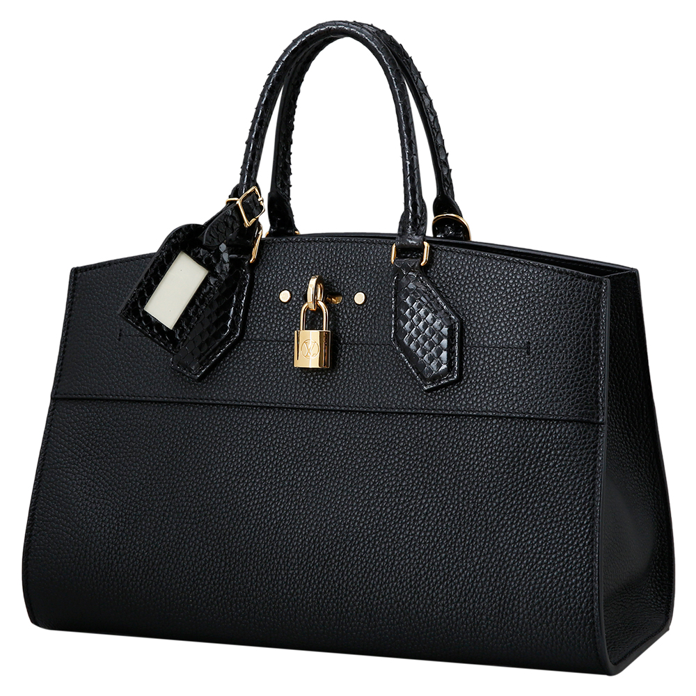 LOUIS VUITTON(USED)루이비통 파이톤 핸들 시티 스티머MM