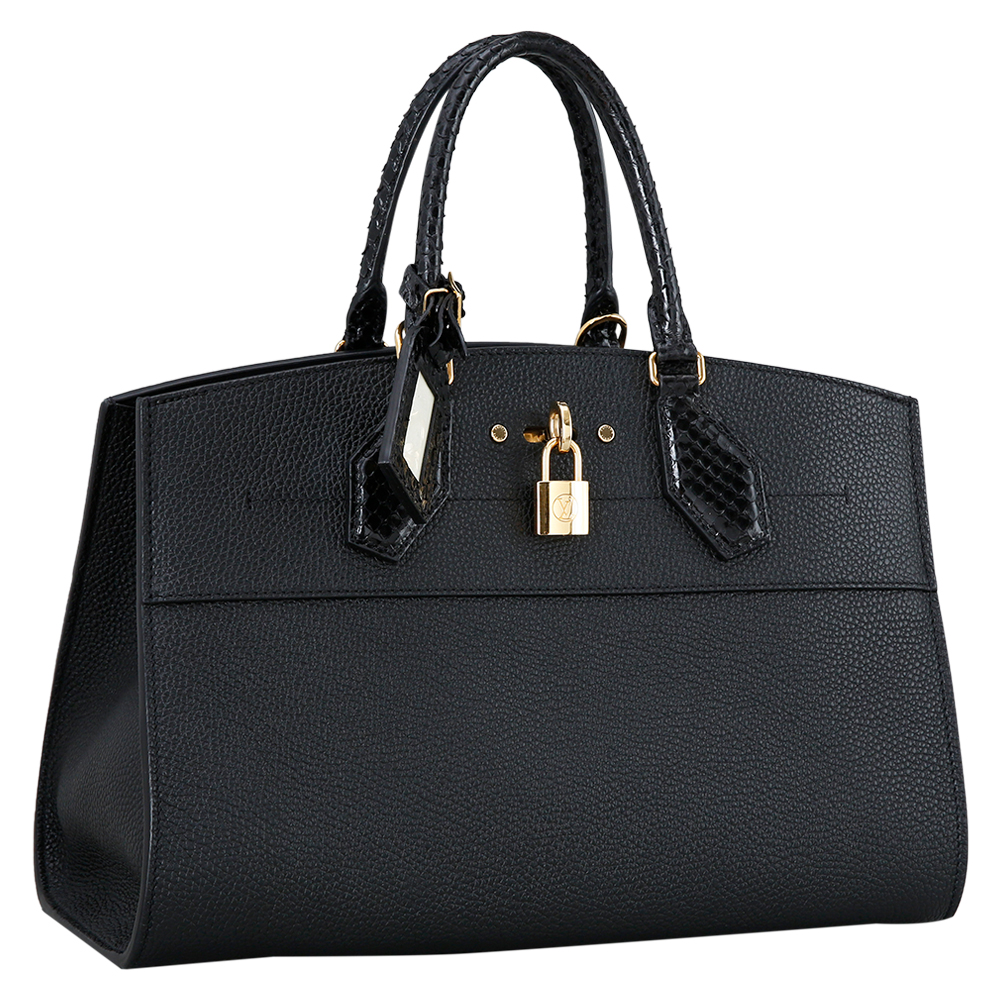 LOUIS VUITTON(USED)루이비통 파이톤 핸들 시티 스티머MM