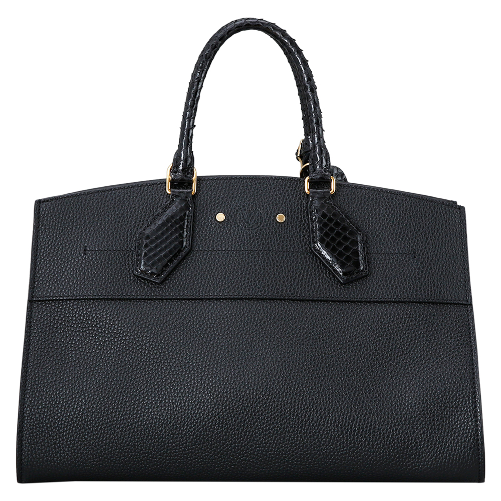 LOUIS VUITTON(USED)루이비통 파이톤 핸들 시티 스티머MM