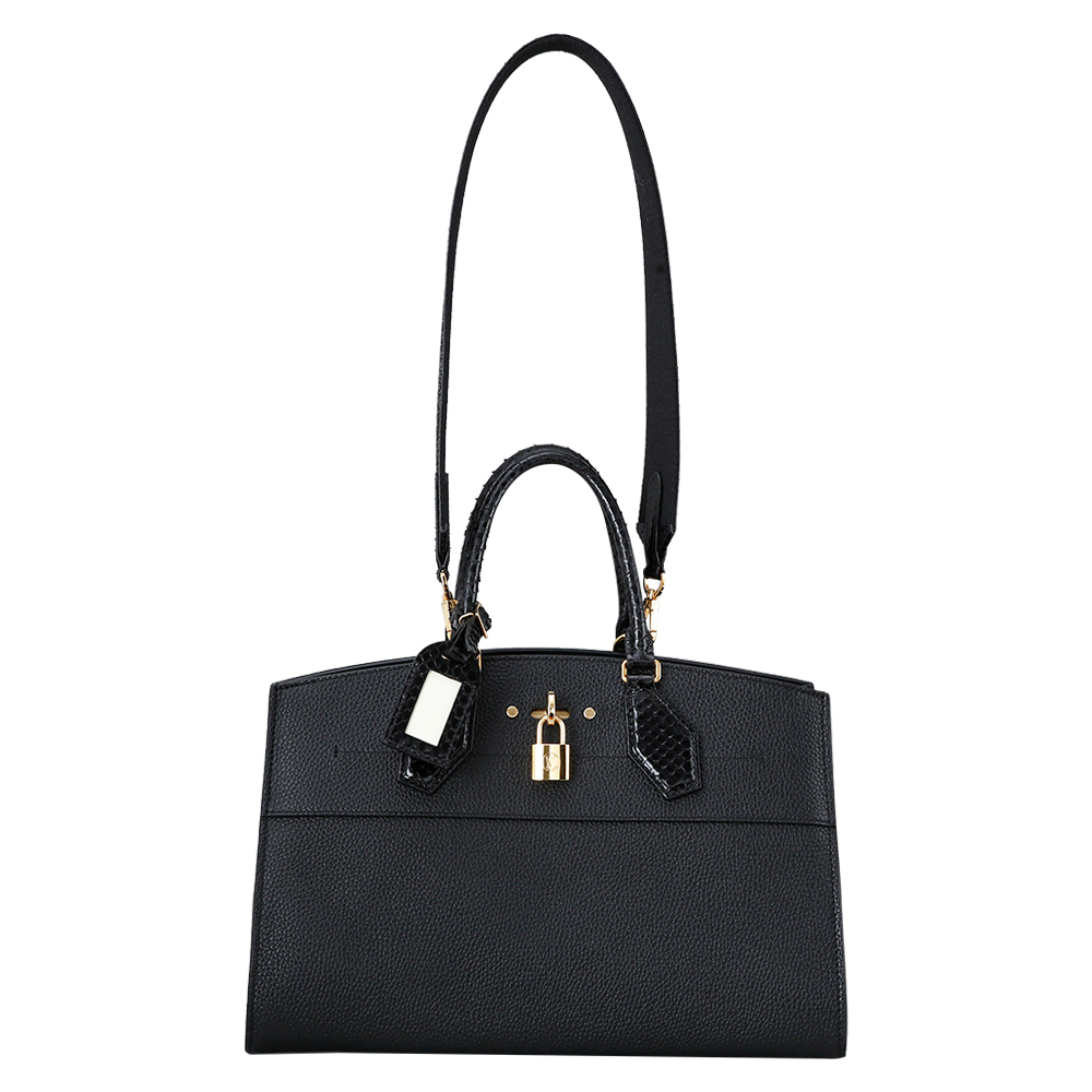 LOUIS VUITTON(USED)루이비통 파이톤 핸들 시티 스티머MM