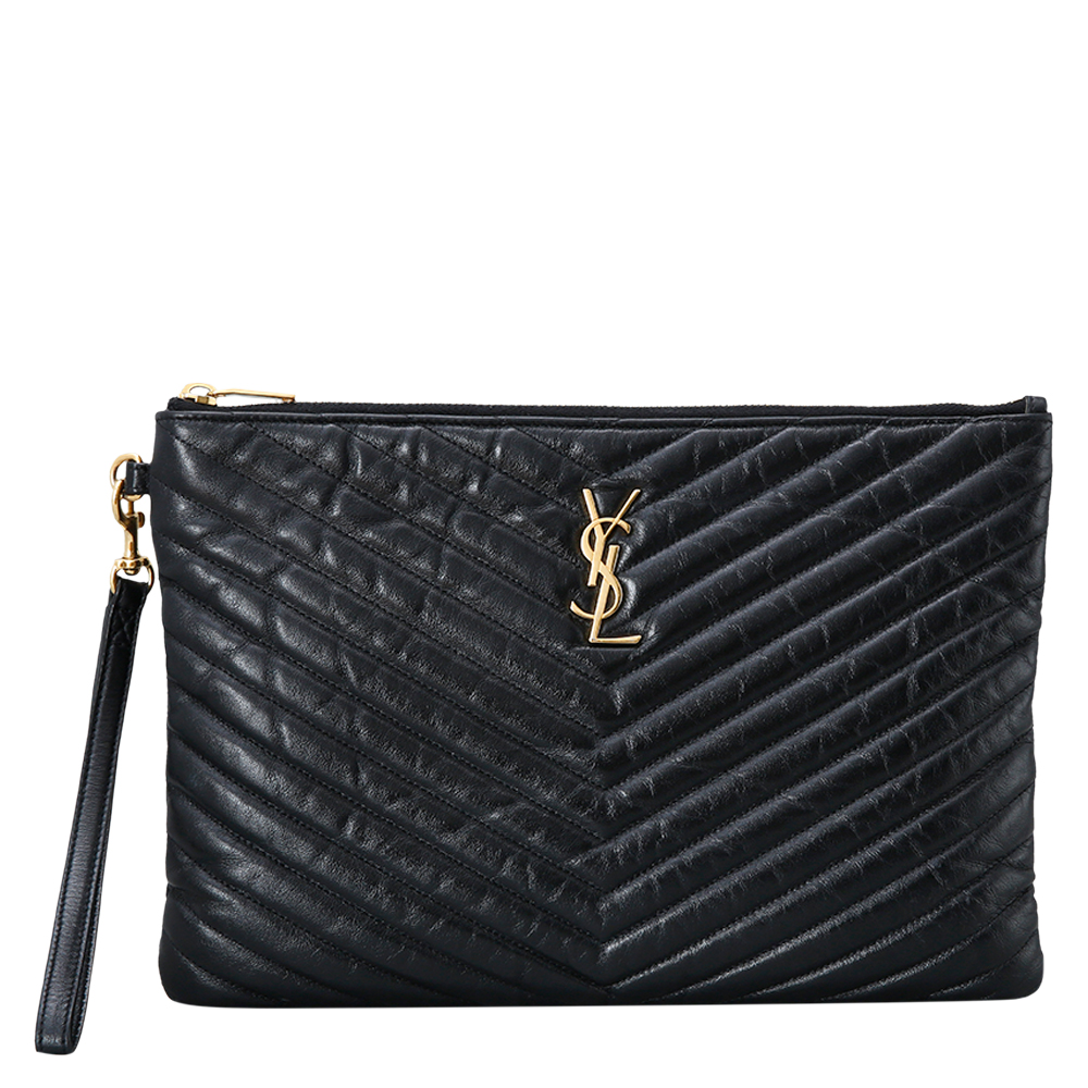Yves Saint Laurent(USED)생로랑 모노그램 쉐브론 클러치