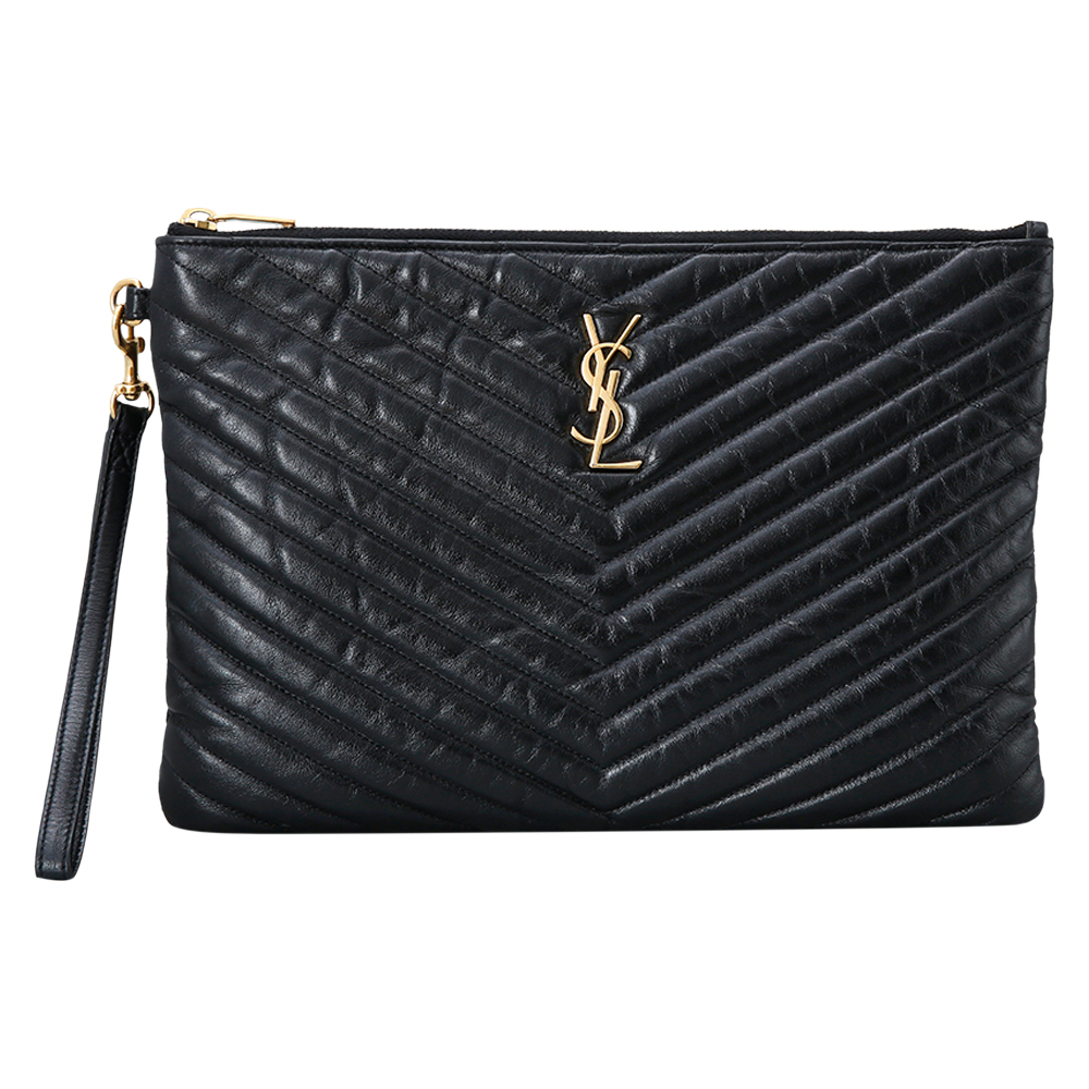 Yves Saint Laurent(USED)생로랑 모노그램 쉐브론 클러치