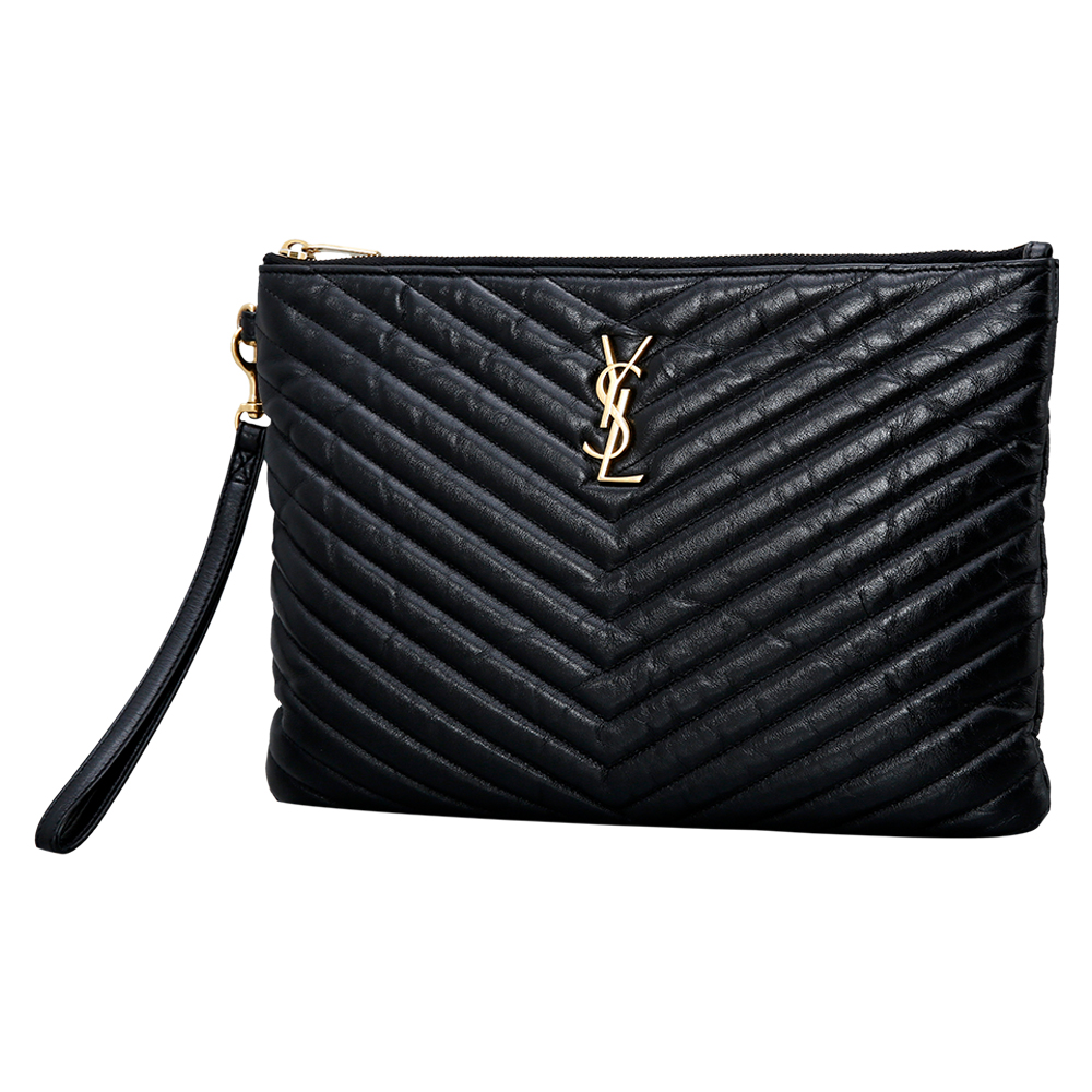 Yves Saint Laurent(USED)생로랑 모노그램 쉐브론 클러치