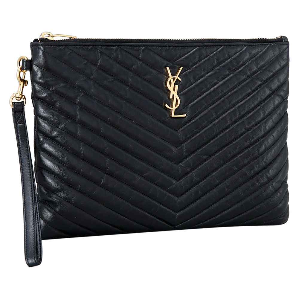 Yves Saint Laurent(USED)생로랑 모노그램 쉐브론 클러치