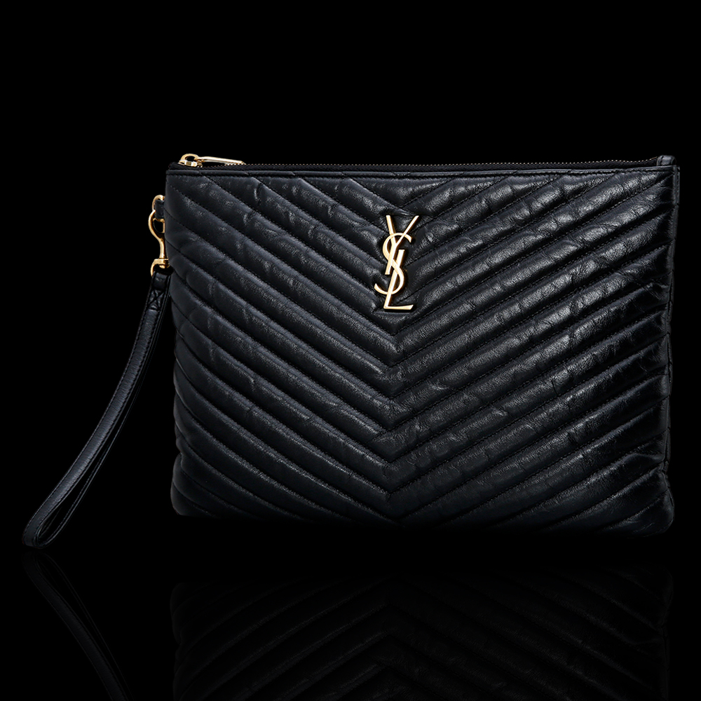 Yves Saint Laurent(USED)생로랑 모노그램 쉐브론 클러치
