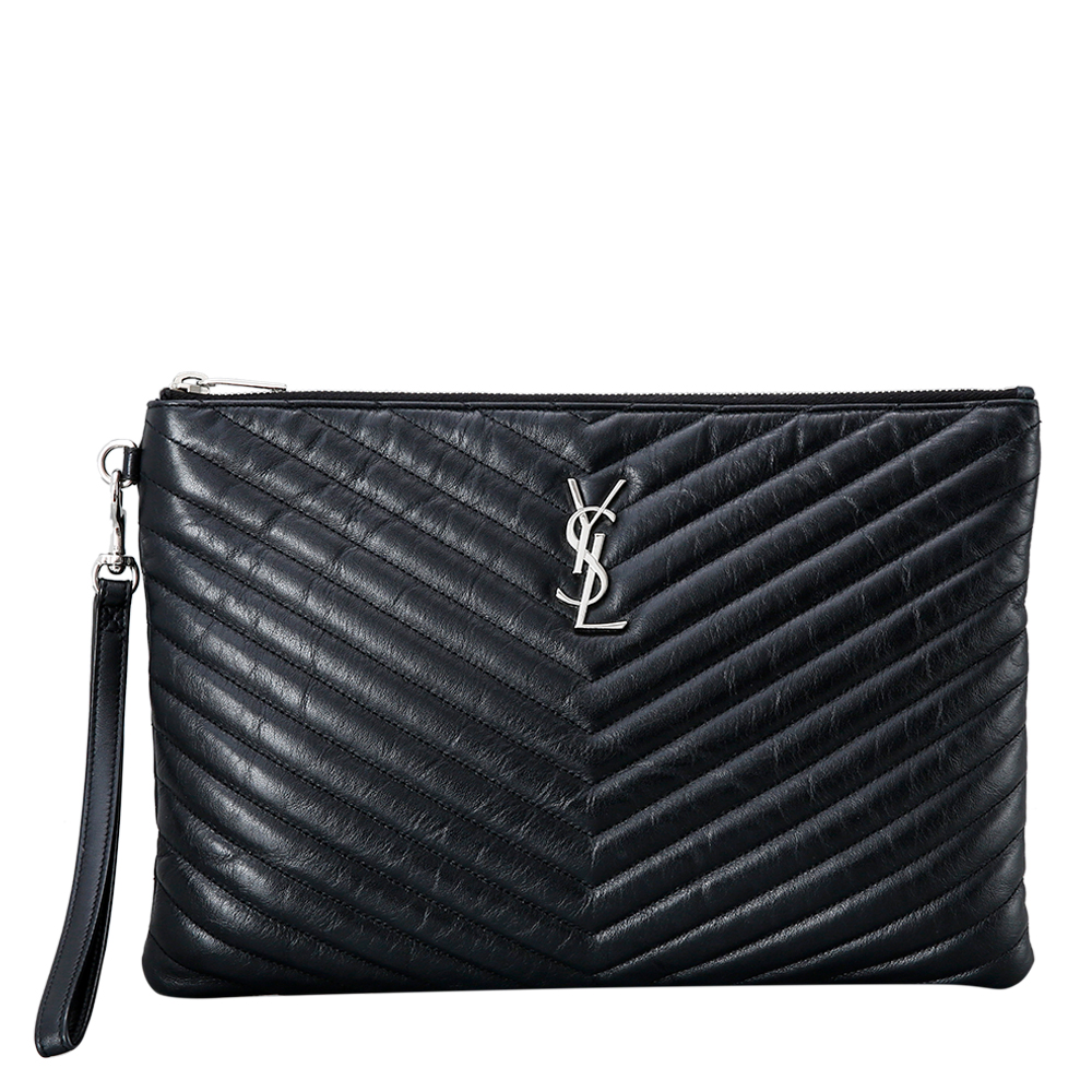 Yves Saint Laurent(USED)생로랑 모노그램 쉐브론 클러치