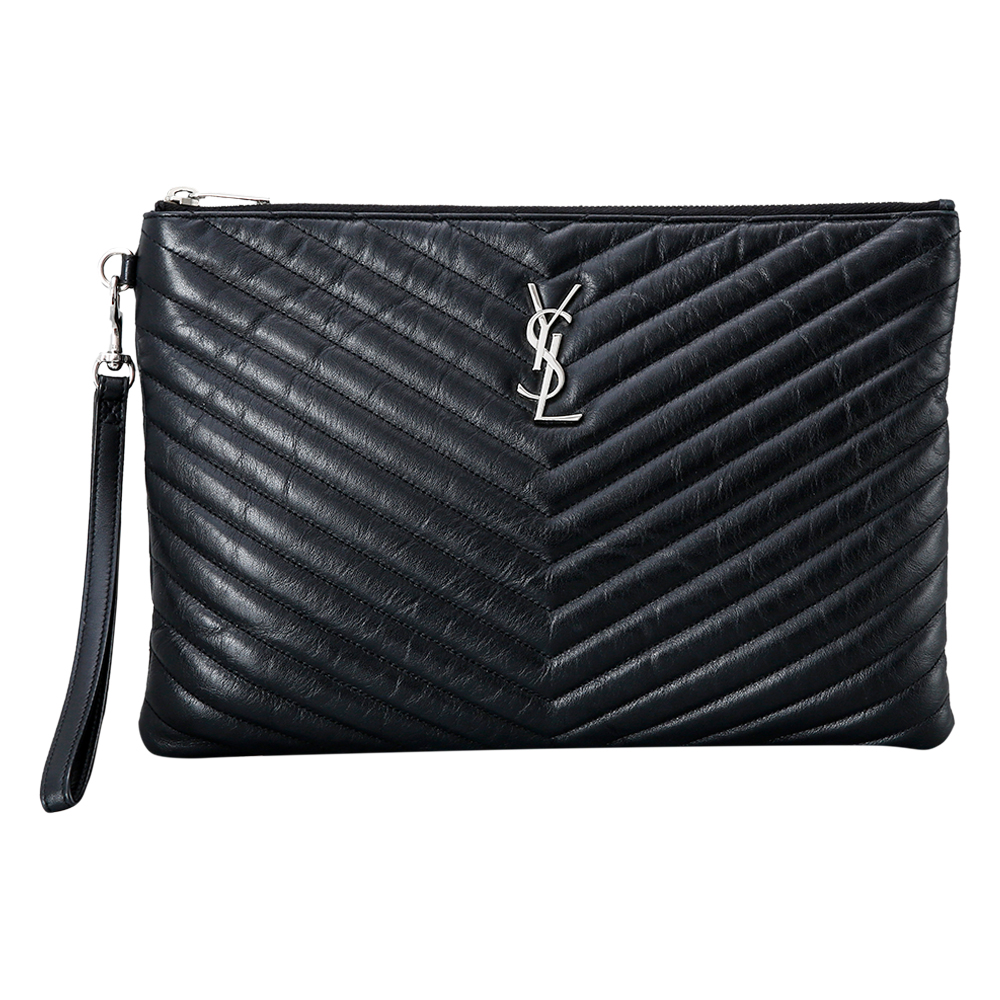 Yves Saint Laurent(USED)생로랑 모노그램 쉐브론 클러치