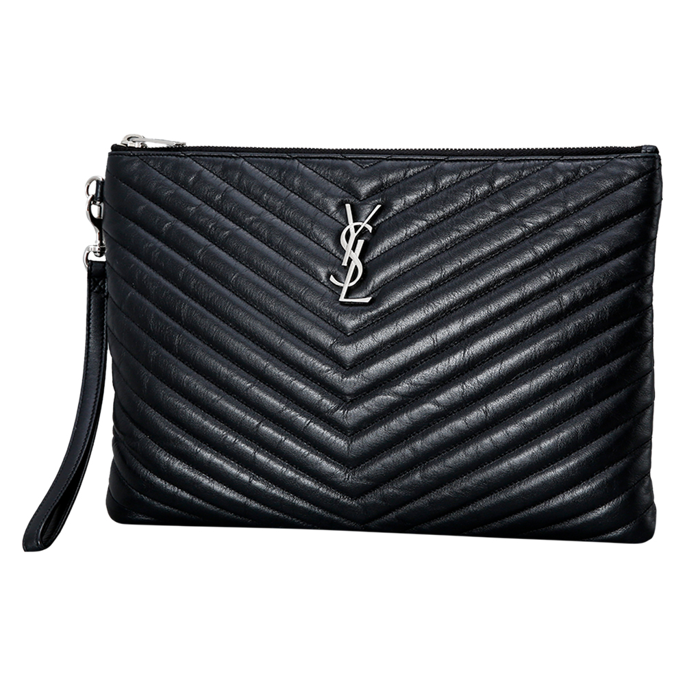 Yves Saint Laurent(USED)생로랑 모노그램 쉐브론 클러치