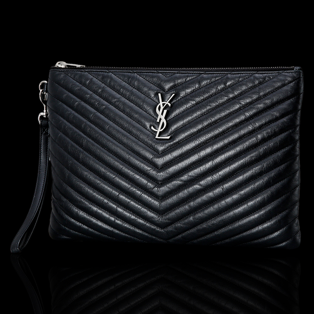 Yves Saint Laurent(USED)생로랑 모노그램 쉐브론 클러치