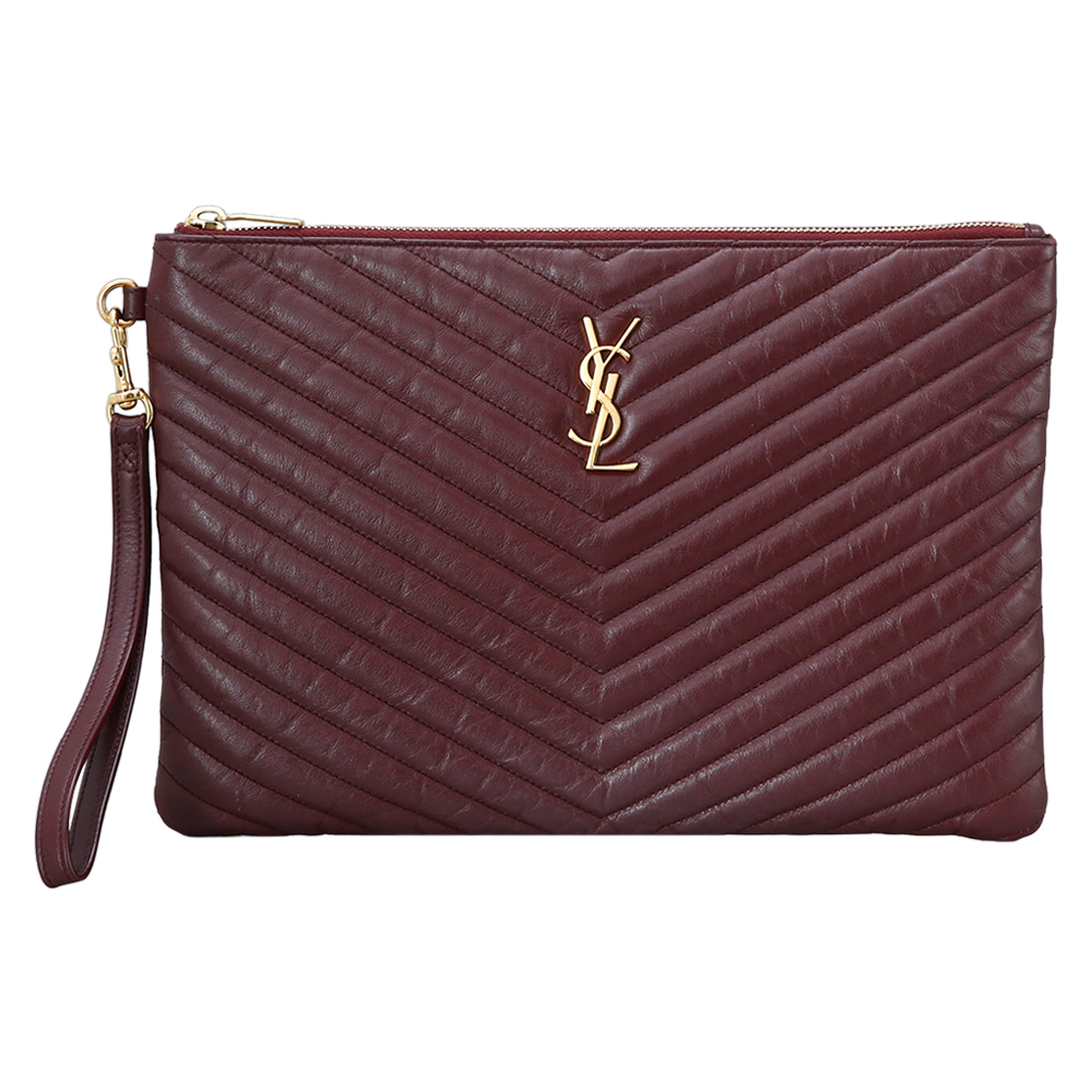 Yves Saint Laurent(USED)생로랑 모노그램 쉐브론 클러치
