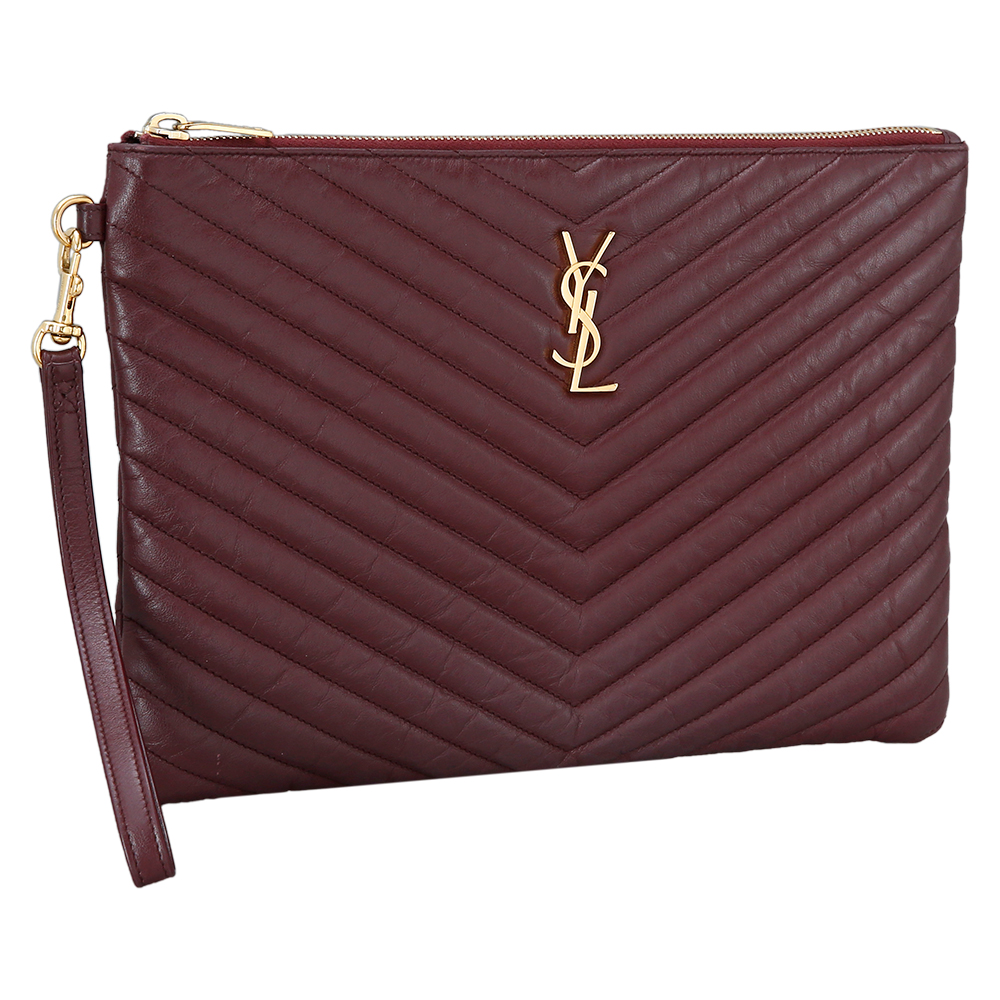 Yves Saint Laurent(USED)생로랑 모노그램 쉐브론 클러치