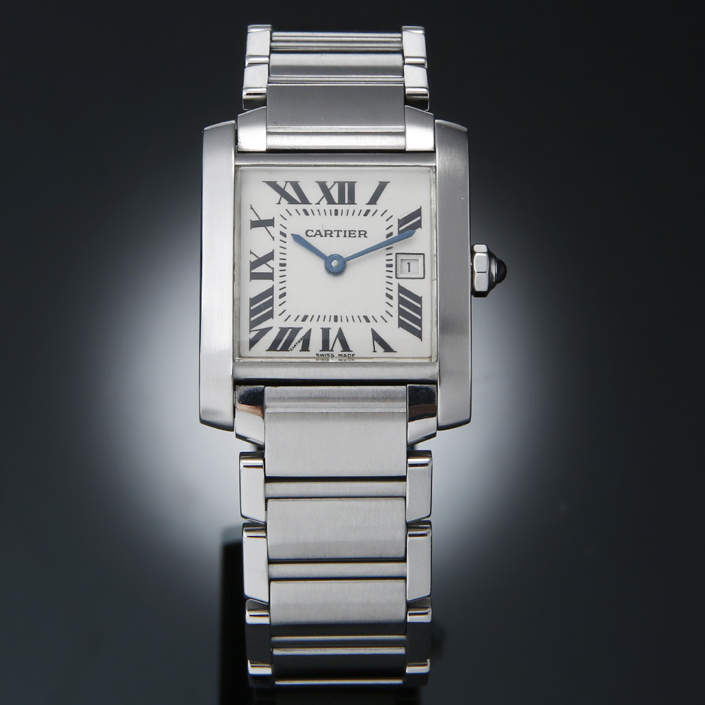 CARTIER(USED)까르띠에 탱크 프랑세스 스틸 미듐