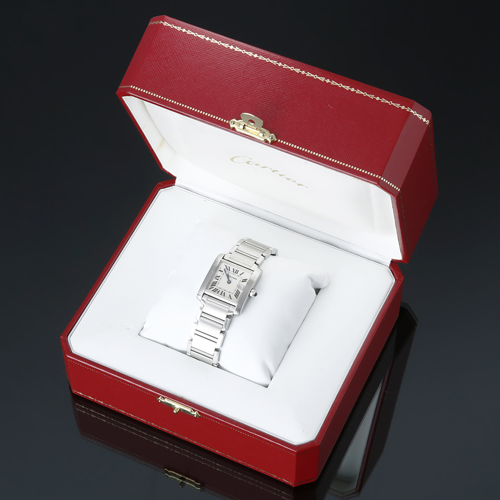 CARTIER(USED)까르띠에 탱크 프랑세스 스틸 미듐
