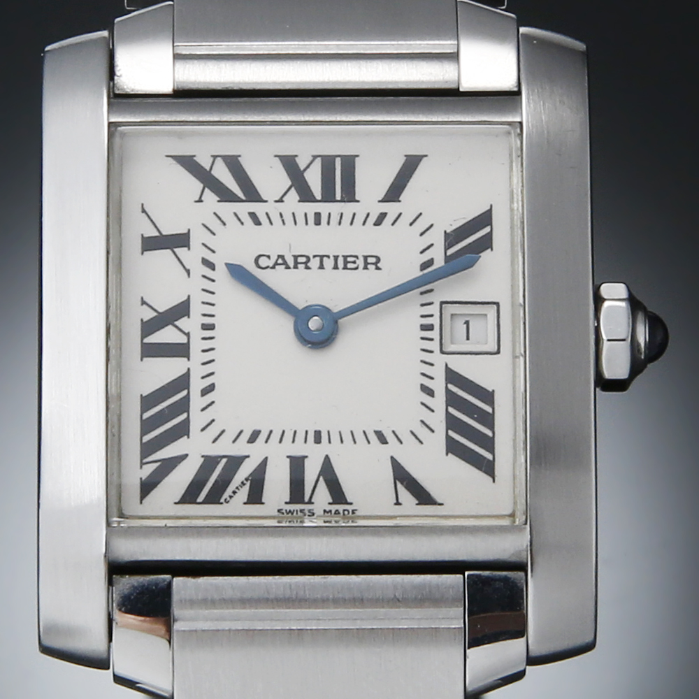 CARTIER(USED)까르띠에 탱크 프랑세스 스틸 미듐