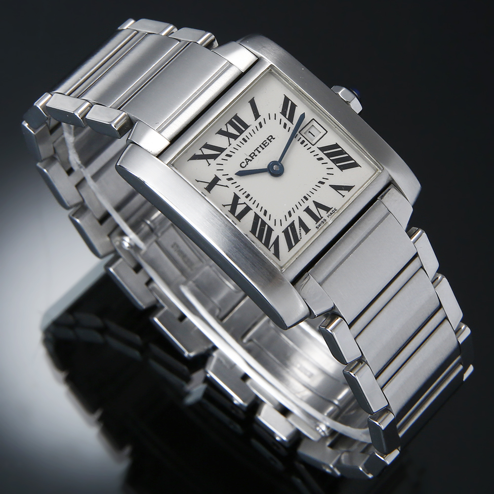 CARTIER(USED)까르띠에 탱크 프랑세스 스틸 미듐