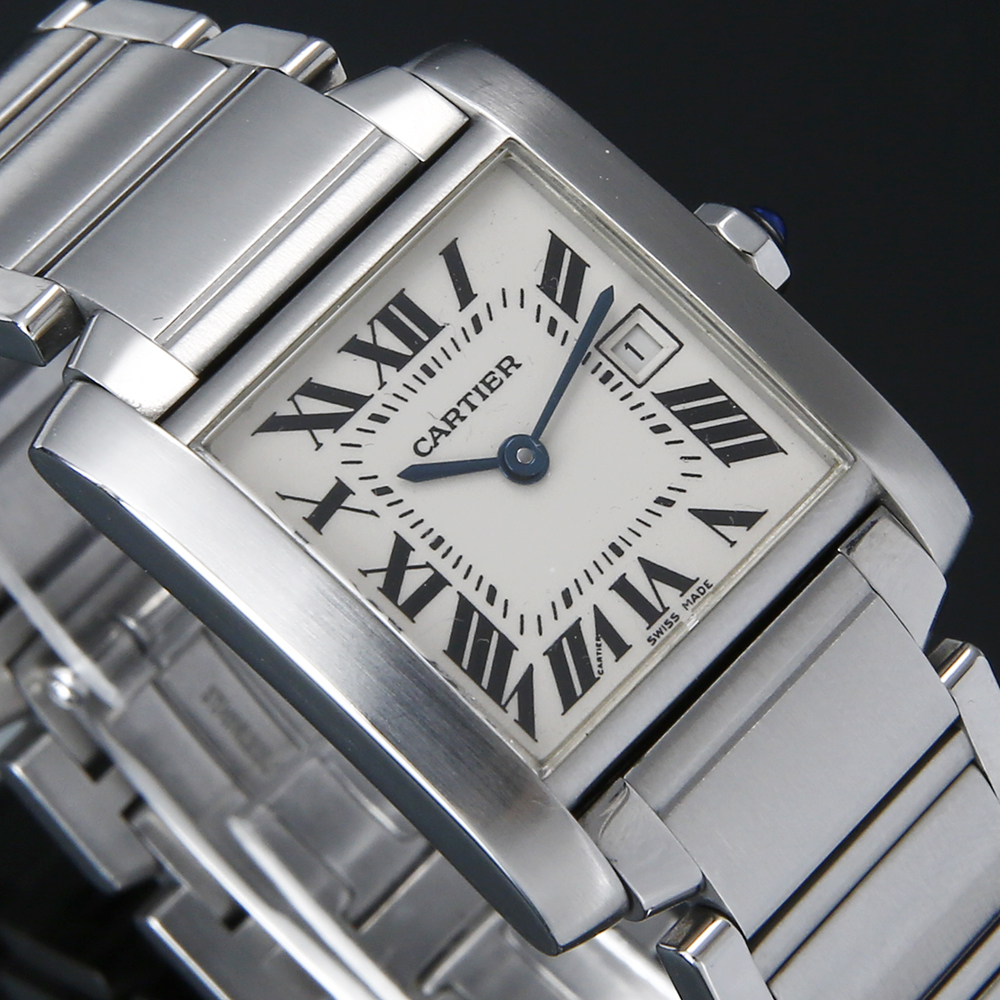 CARTIER(USED)까르띠에 탱크 프랑세스 스틸 미듐