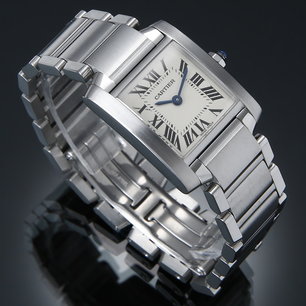 CARTIER(USED)까르띠에 탱크 프랑세스 스틸 스몰