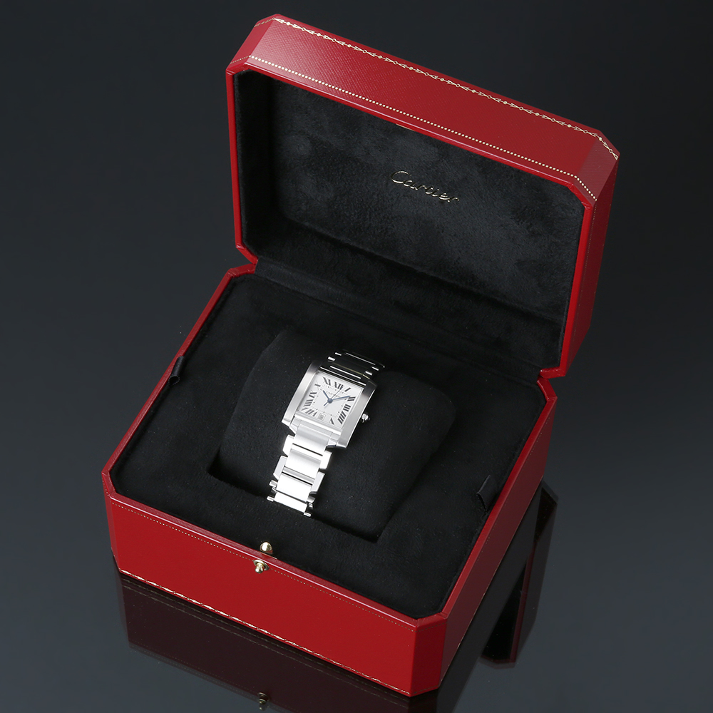 CARTIER(USED)까르띠에 탱크 프랑세스 스틸 라지 오토