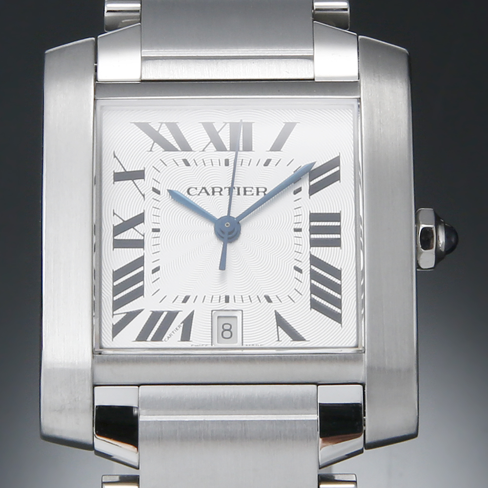CARTIER(USED)까르띠에 탱크 프랑세스 스틸 라지 오토