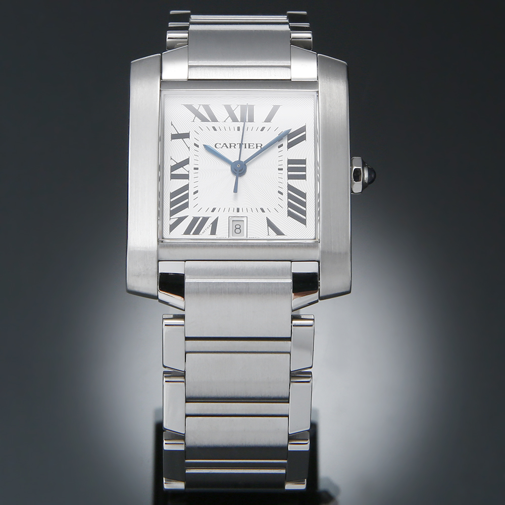 CARTIER(USED)까르띠에 탱크 프랑세스 스틸 라지 오토