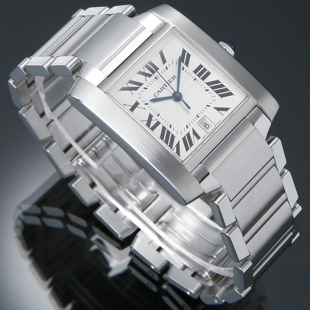 CARTIER(USED)까르띠에 탱크 프랑세스 스틸 라지 오토