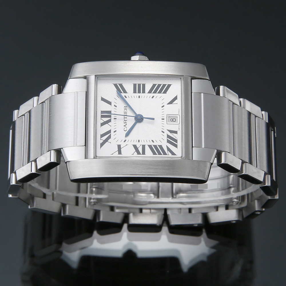 CARTIER(USED)까르띠에 탱크 프랑세스 스틸 라지 오토