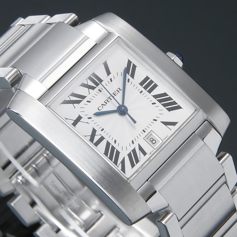 CARTIER(USED)까르띠에 탱크 프랑세스 스틸 라지 오토