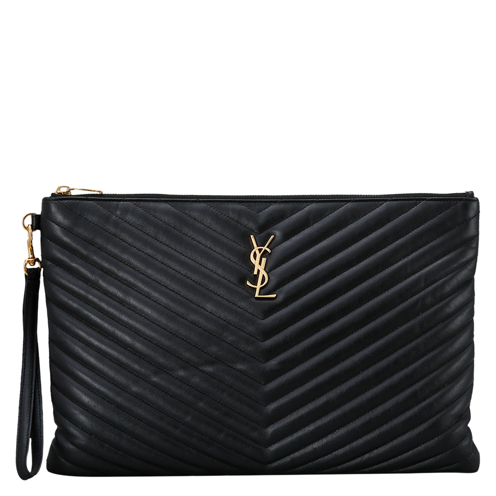 Yves Saint Laurent(USED)생로랑 모노그램 쉐브론 클러치